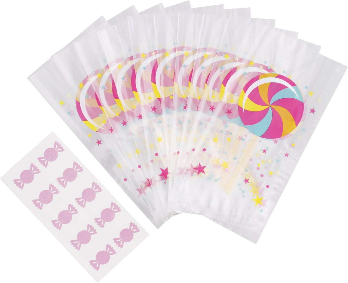 Snoepzakken Lollie 10 stuks